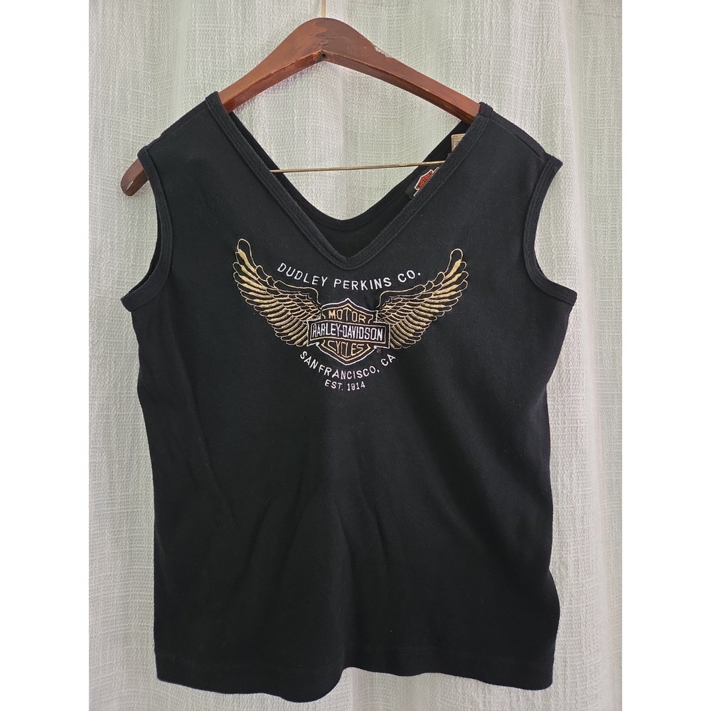 Vintage Harley-Davidson Sleeveless Tank Top Women's Size Large San Francisco, CA